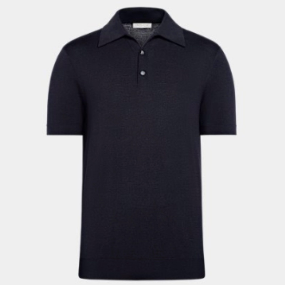 SuitSupply Navy Polo Shirt